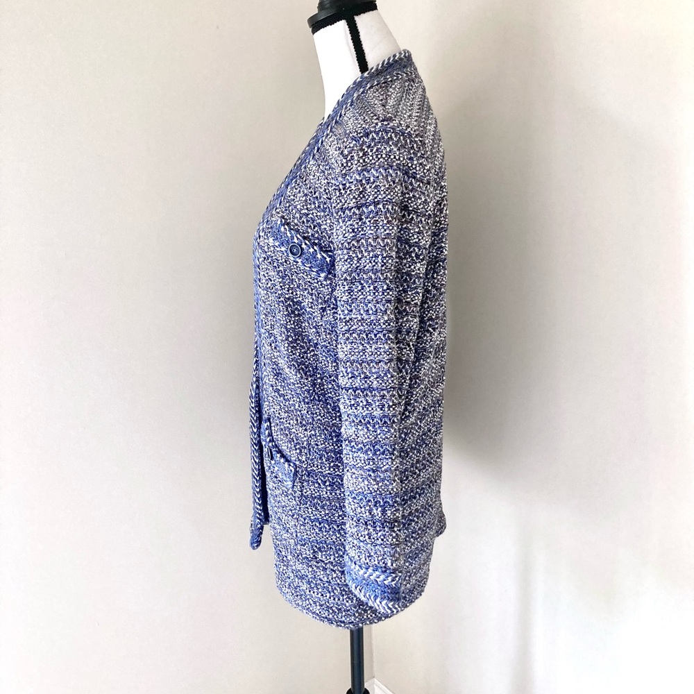 Chico’s Tweed Sweater Cardigan Jacket Size L - Picture 5 of 8